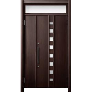 リシェント 玄関ドア3 断熱仕様 / 非防火 K2 M28型 アルミ色 親子ランマ付 特注サイズ W...