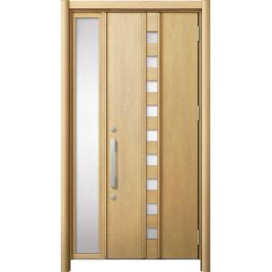 リシェント 玄関ドア3 断熱仕様 / 非防火 K4 M28型 木目調 片袖 特注サイズ W：872〜...