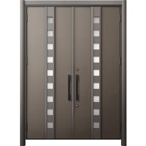 リシェント 玄関ドア3 断熱仕様 / 非防火 K4 M28型 木目調 両開きドア 特注サイズ W：1...