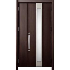 リシェント 玄関ドア3 断熱仕様 / 非防火 K2 M77型 アルミ色 親子ドア 特注サイズ W：9...