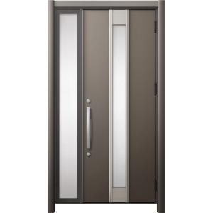 リシェント 玄関ドア3 断熱仕様 / 非防火 K4 M77型 アルミ色 片袖 特注サイズ W：872...