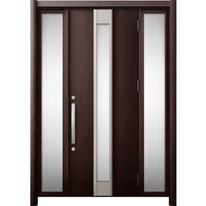 リシェント 玄関ドア3 断熱仕様 / 非防火 K4 M77型 アルミ色 両袖 特注サイズ W：1,0...