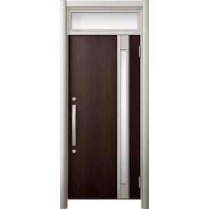 リシェント 玄関ドア3 断熱仕様 / 非防火 K2 M78型 木目調  片開きランマ付 特注サイズ ...