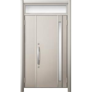 リシェント 玄関ドア3 断熱仕様 / 非防火 K4 M78型 木目調  親子ランマ付 特注サイズ  ...