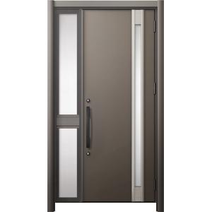 リシェント 玄関ドア3 断熱仕様 / 非防火 K4 M78型 木目調  片袖 中桟付ポスト無 特注サ...