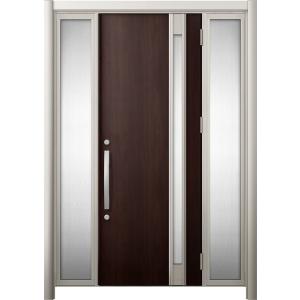 リシェント 玄関ドア3 断熱仕様 / 非防火 K4 M78型 アルミ色  両袖 特注サイズ  W：1...