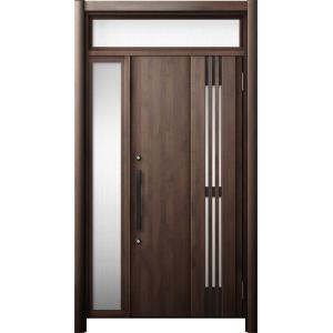 リシェント 玄関ドア3 断熱仕様 / 非防火 K2 M83型 木目調  片袖ランマ付 特注サイズ  ...