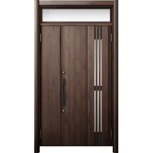 リシェント 玄関ドア3 断熱仕様 / 非防火 K4 M83型 木目調  親子ランマ付 特注サイズ  ...