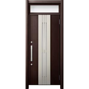 リシェント 玄関ドア3 断熱仕様 / 非防火 K2 M84型 木目調  片開きランマ付 特注サイズ ...