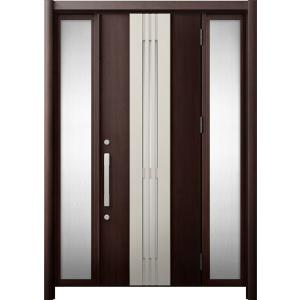 リシェント 玄関ドア3 断熱仕様 / 非防火 K4 M84型 木目調  両袖 特注サイズ  W：1,...