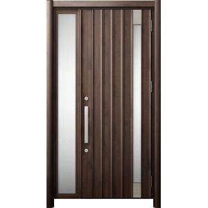 リシェント 玄関ドア3 断熱仕様 / 非防火 K2 P77型 木目調  片袖 特注サイズ  W：91...