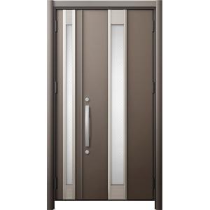 リシェント 玄関ドア3 防火 K4仕様 M77型 アルミ色 親子 / 子扉採光あり 特注サイズ W：...