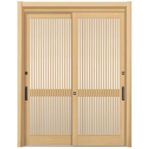 リシェント玄関引戸2 2枚建てランマなし PG仕様 P11型 木目調 簡易タッチキータイプ 特注サイ...