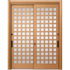 リシェント玄関引戸2 2枚建てランマなし PG仕様 P25型 木目調 簡易タッチキータイプ 特注サイ...