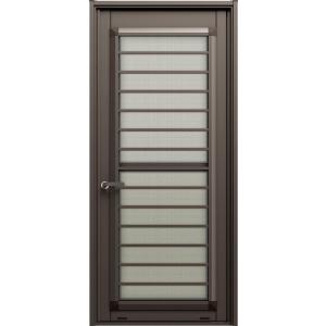 リシェント勝手口ドア ランマなし 断熱 / 一般複層ガラス仕様 H型(横格子) W：516〜916m...