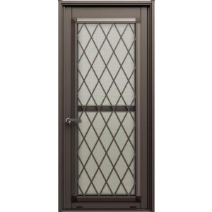 リシェント勝手口ドア ランマなし 断熱 / 一般複層ガラス仕様 K型(ヒシクロス格子) W：516〜...