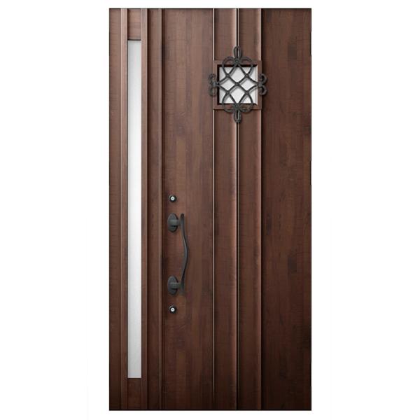 リトビラ 玄関ドア K4  D77型 親子 特注 手動 親扉Dw：650-913mm × Dh：1,...