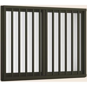 サーモスL 引き違い 2枚建て 高強度縦格子付き 一般複層ガラス仕様 08307 W：870mm ×...