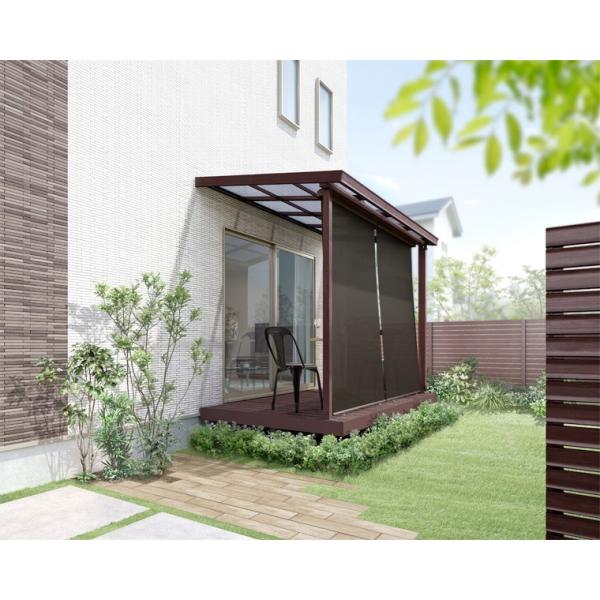 スタイルシェード 外付けスクリーン 1枚仕様 テラス桁付 デッキ固定タイプ 17628 W：1,93...