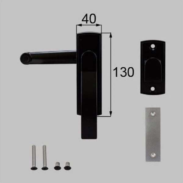 ZC型錠(鍵なし) 片開き用 / 1個入り 部品色：ブラック SMAE10 交換用 部品 TOEX ...