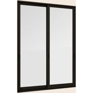 断熱土間引戸 サーモスLタイプ Low-Eガラス仕様 ランマなし 2枚建て 1枚ガラス仕様 1651...