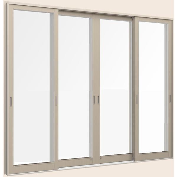 断熱土間引戸 サーモスLタイプ 一般複層ガラス仕様 ランマなし 4枚建て 1枚ガラス仕様 25618...