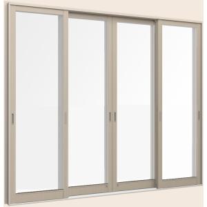 断熱土間引戸 サーモスLタイプ Low-Eガラス仕様 ランマなし 4枚建て 1