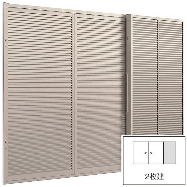 LIXIL セレクトサッシPG 雨戸付引き違い 2枚建て(雨戸2枚) / 鏡板付 一般複層ガラス仕様...