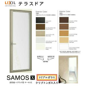 サーモスx トリプルガラス クリプトンガス入 樹脂アルミ複合 テラスドア リクシル 半外付型 呼称 W 住宅設備 730mm H 1 0mm Lixil リクシル Tostem トステム Sx Terasd Tri Kr Clair