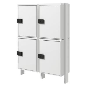 宅配ボックスKT コンパクト / ポール仕様 4台設置 集合住宅向け LIXIL リクシル TOST...