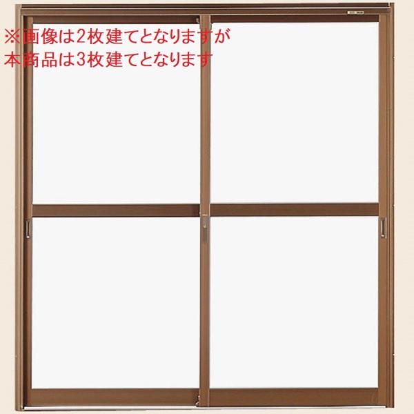 店舗引戸 内付型 3枚建て 中桟付き ランマなし 25622-3 W：2,600mm × H：2,2...