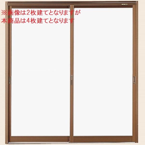 店舗引戸 内付型 4枚建て 1枚ガラス仕様 ランマなし 34720 W：3,510mm × H：2,...
