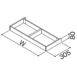 台輪 W呼称：800 / 奥行：360mm用 W：797.5mm ■-AZ08000-MALW LI...