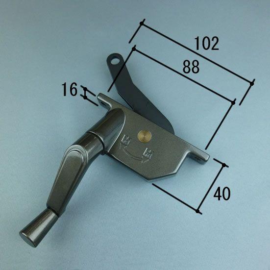 三協 アルミ 旧立山 アルミ 窓・サッシ 部品:たてすべり出し窓:オペレーターハンドル（右）:オペレ...