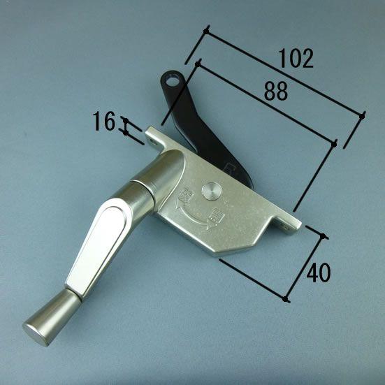 三協 アルミ 旧立山 アルミ 窓・サッシ 部品:三角出窓:オペレーターハンドル（右）:オペレーターハ...