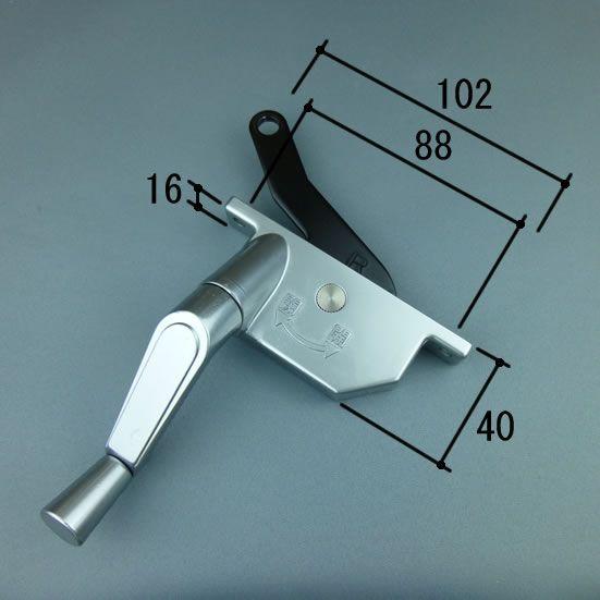 三協 アルミ 旧立山 アルミ 窓・サッシ 部品:たてすべり出し窓:オペレーターハンドル（右）:オペレ...