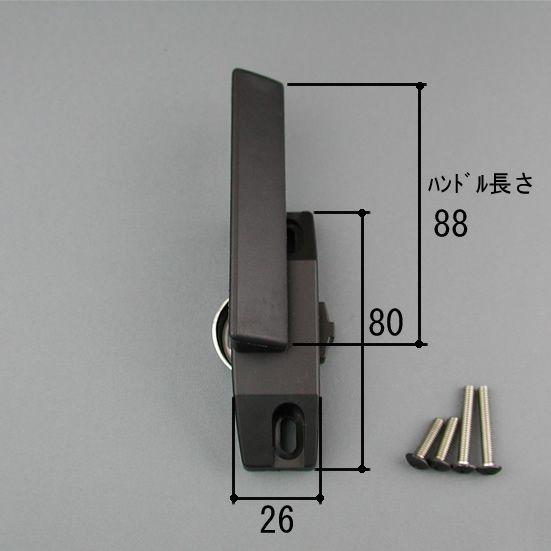 三協 アルミ 旧立山 アルミ 窓・サッシ 部品:台形・角型・トップライト出窓（引違い窓）:クレセント...