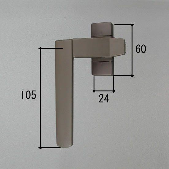【三協 アルミ(三協 立山アルミ）補修部品】窓・サッシ 部品:台形・角型出窓（たてすべり出し窓）:カ...