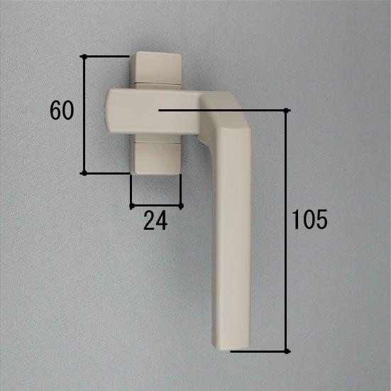 【三協 アルミ(三協 立山アルミ）補修部品】窓・サッシ 部品:台形・角型出窓（たてすべり出し窓）:カ...