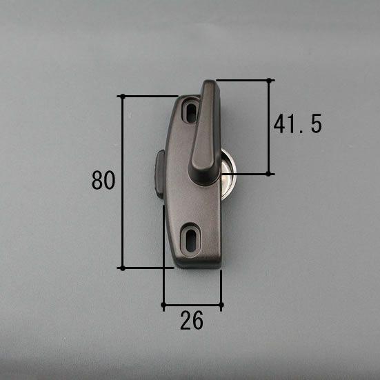 三協 アルミ 旧立山 アルミ 窓・サッシ 部品:引違い窓:クレセント（左勝手）:クレセント(WB73...