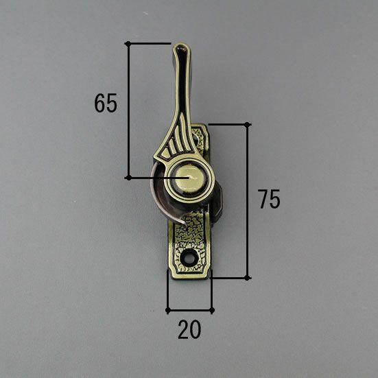 三協 アルミ 旧立山 アルミ 窓・サッシ 部品:引違い窓:クレセント（右勝手）:クレセント(WB73...