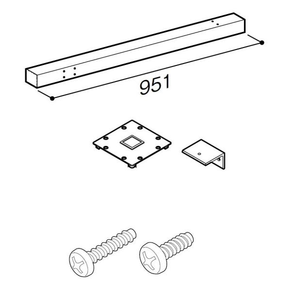 柱セット 56柱直付けタイプ 控え棒取付用 / H：1,000タイプ WKF□123 LIXIL リ...