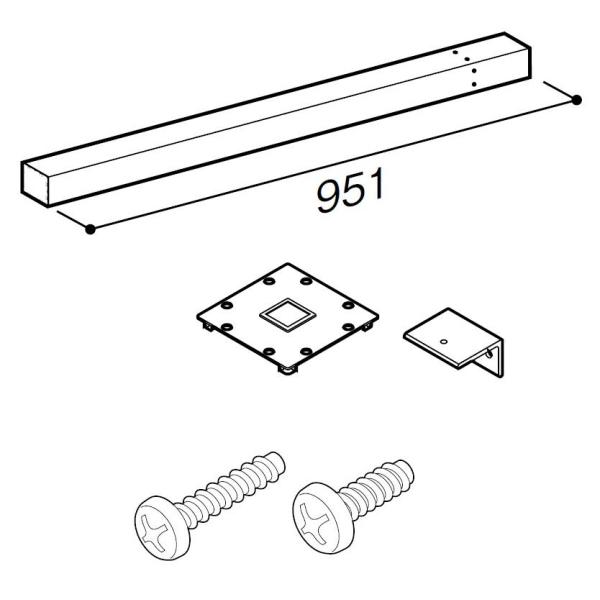 柱セット 56柱直付けタイプ コーナー用 / H：1,000タイプ WKF□125 LIXIL リク...