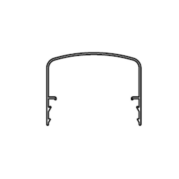 ベランダ手すりII　形材　笠木65 / サイズ65×50　有効寸法L=6,030mm　入数；1　商品...