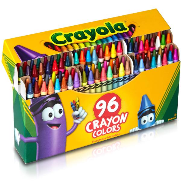 クレヨラ (Crayola) クレヨン 96色 色鮮やか クレヨン 削り器付き 正規品 520096