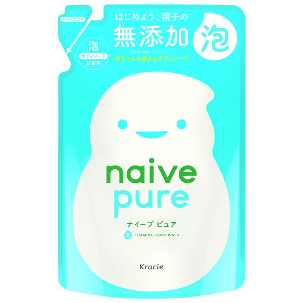 ナイーブピュア 無添加 泡ボディソープ 詰め替え用 450ml | 赤ちゃん ベビー キッズ 子供 ...