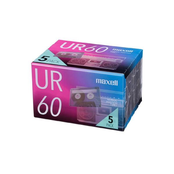 マクセル 録音用カセットテープ 60分 5巻 URシリーズ UR-60N 5P