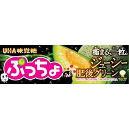 UHA味覚糖 ぷっちょ ジューシー肥後グリーン 10粒×10個