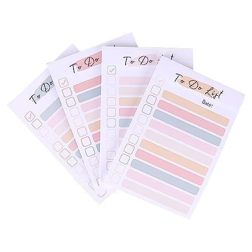 ToDoリスト 付箋 メモ 50枚*4冊 合計200枚 To Do リスト 罫線入りメモ帳 ノート ...