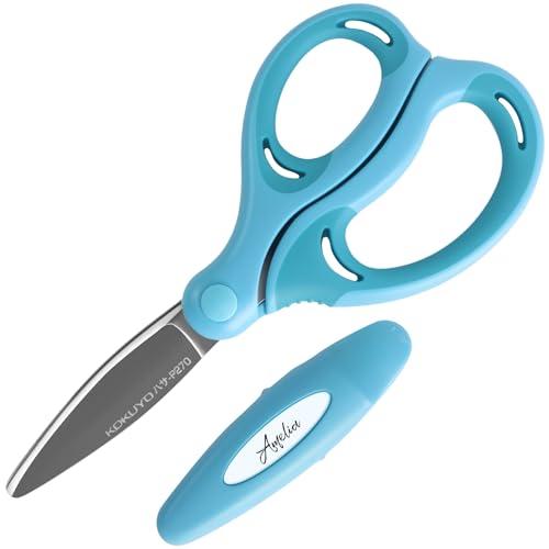 コクヨ(KOKUYO) ハサミ こども 右手用 エアロフィットサクサ グルーレス刃 青 ハサ-P27...